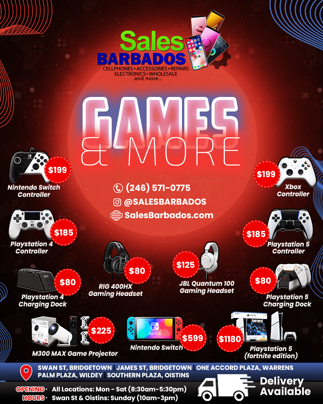 Sales Barbados — Games