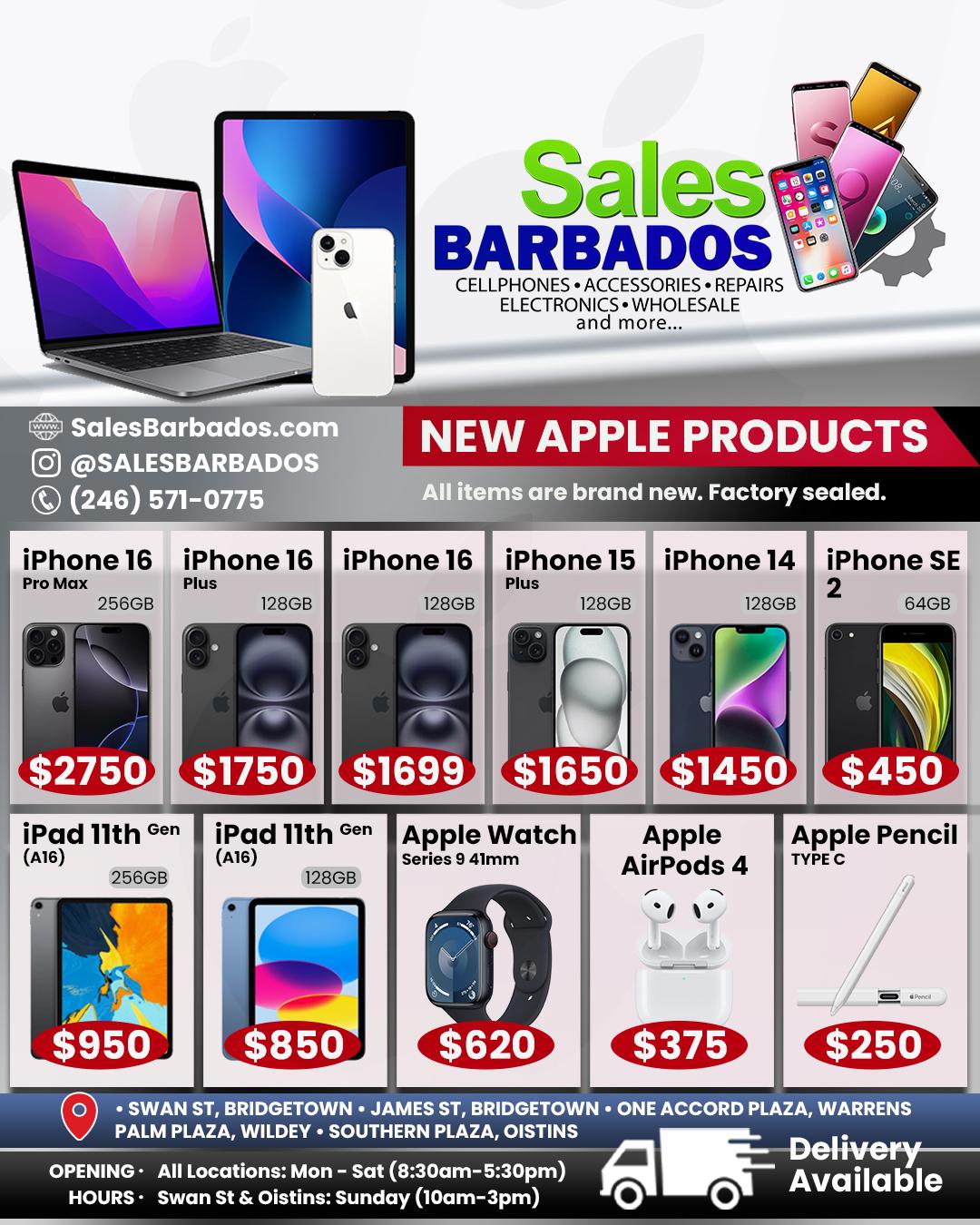 Sales Barbados — Apple